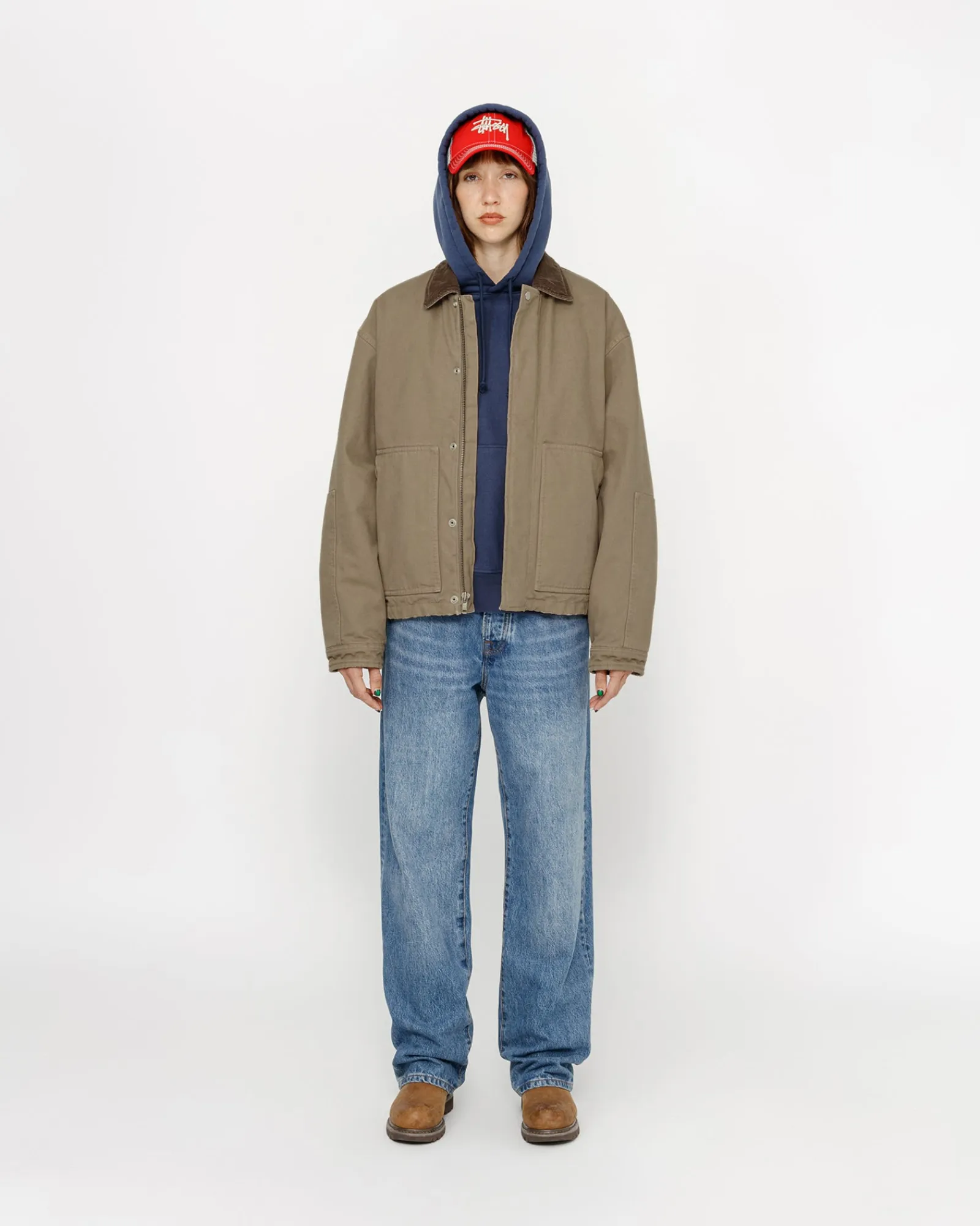 Outerwear>Stüssy WORKGEAR JACKET Khaki