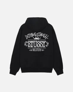 Hoodies>Stüssy WORLDWIDE ZIP HOODIE Black