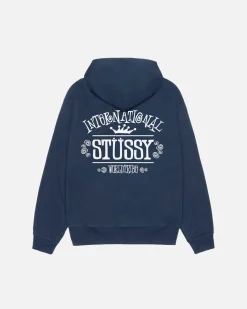 Hoodies>Stüssy WORLDWIDE ZIP HOODIE Navy