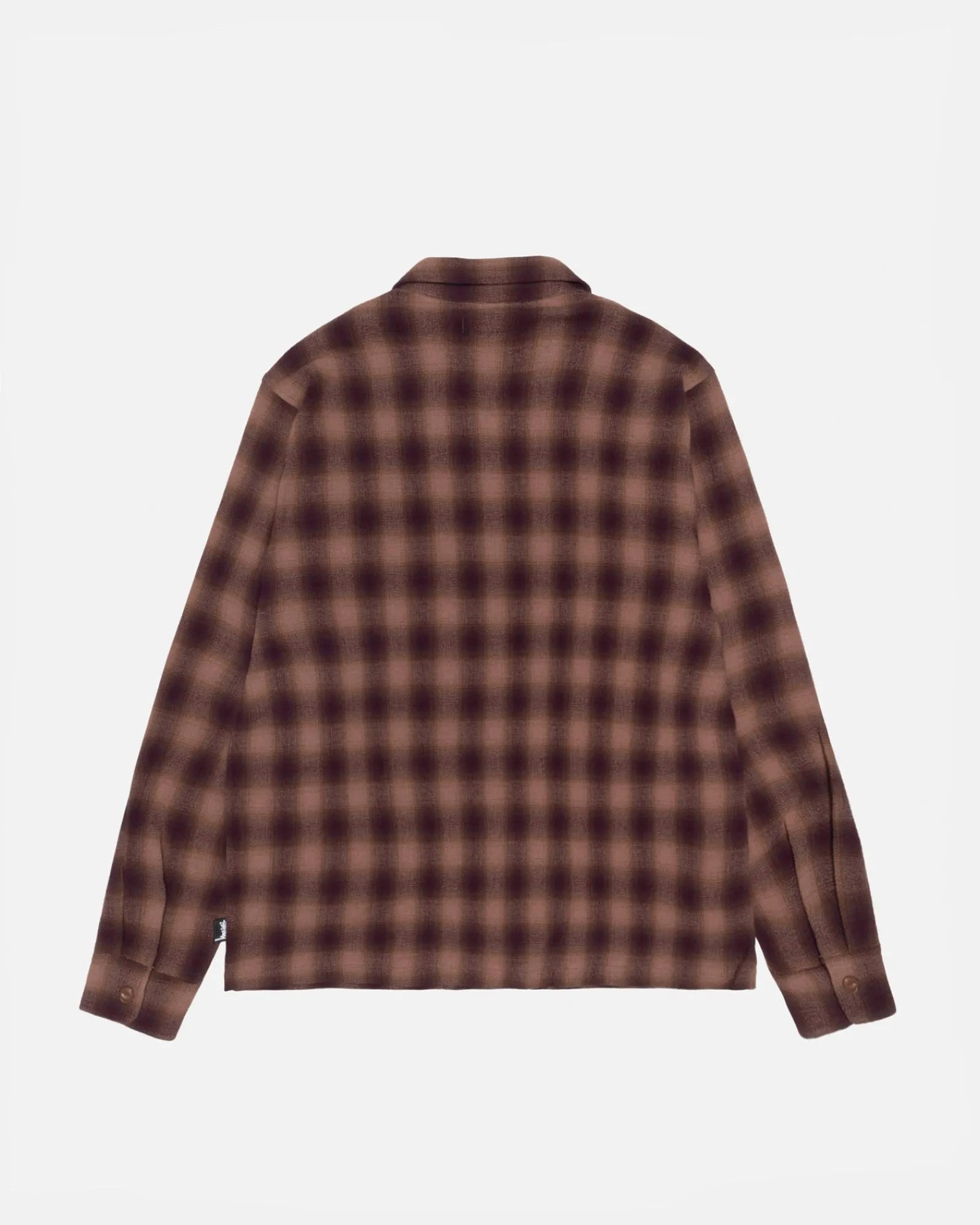 Shirts>Stüssy ZIP SHIRT TWISTED YARN PLAID Brown