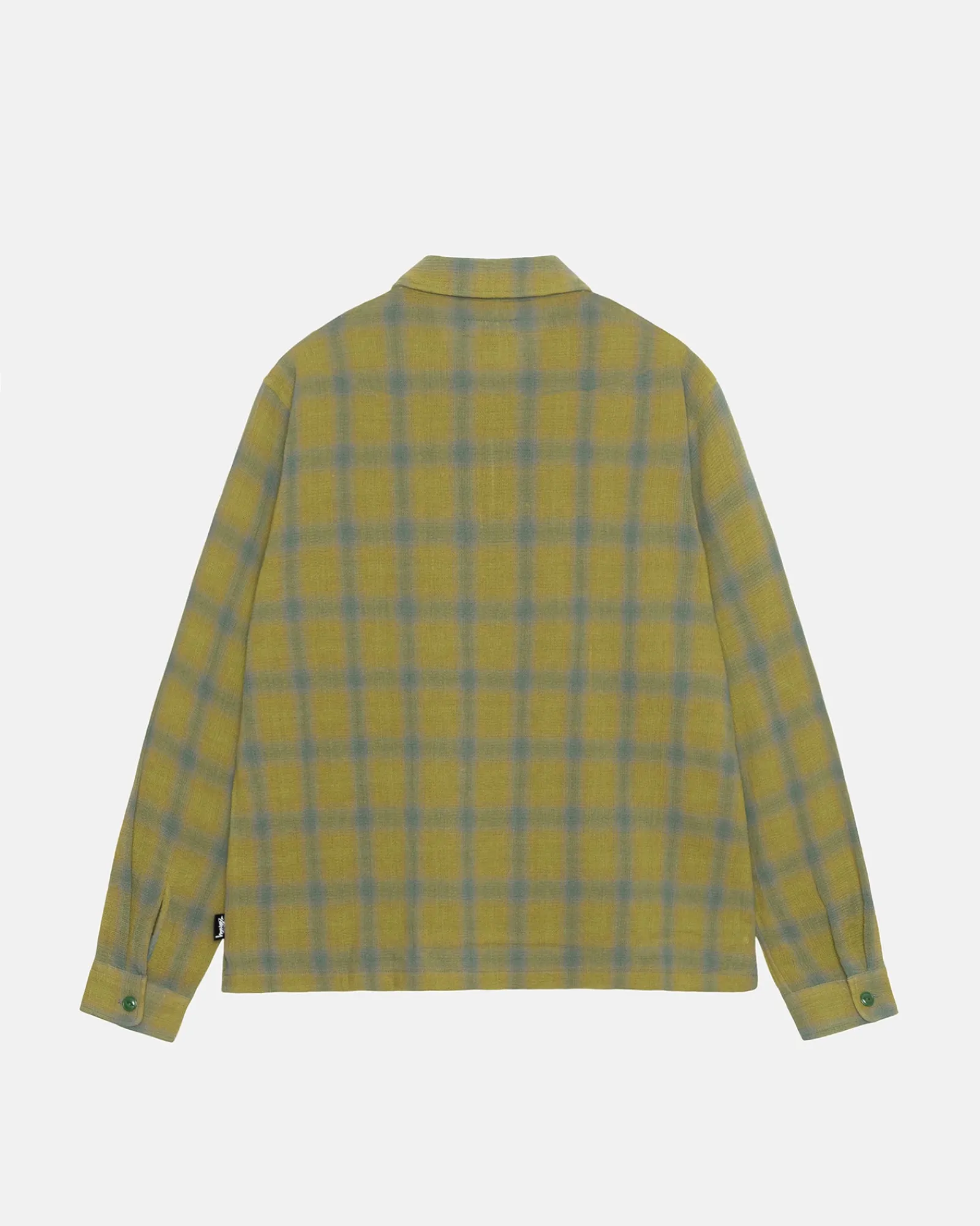 Shirts>Stüssy ZIP SHIRT TWISTED YARN PLAID Green